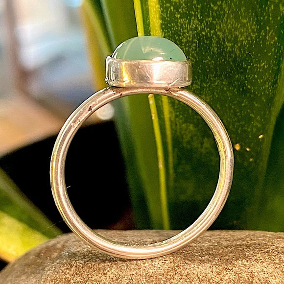 Jewelry - M. marsalis “Star of the Sea” .925 Green Star Sea Agate ring